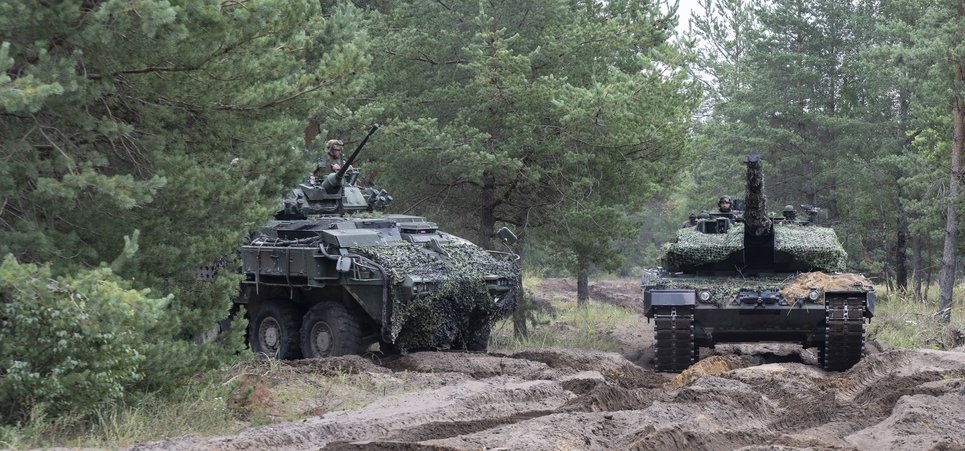 Czołgiści PKW Łotwa w ćwiczeniu „Oak Shield”