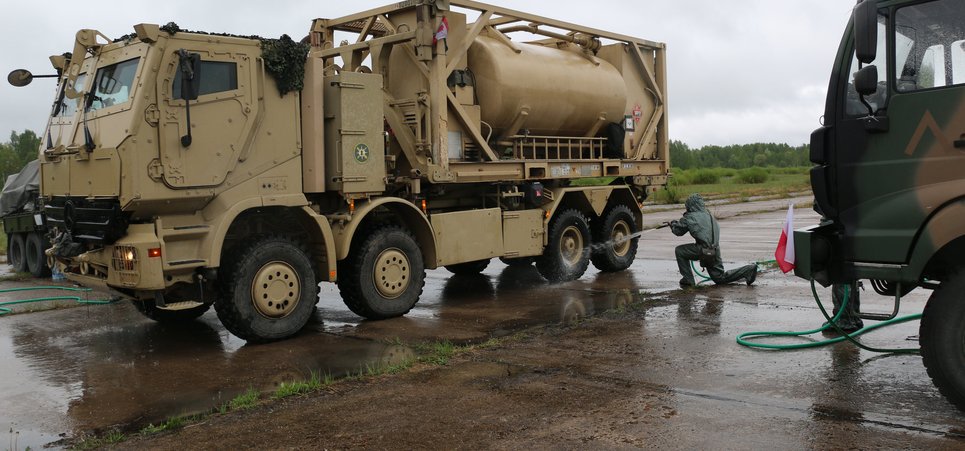 Wspólne szkolenie pododdziałów CBRN na Łotwie