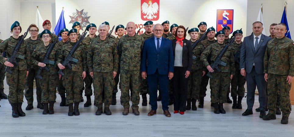 Uroczysta przysięga uczestników szkolenia w ramach Legionu Medycznego